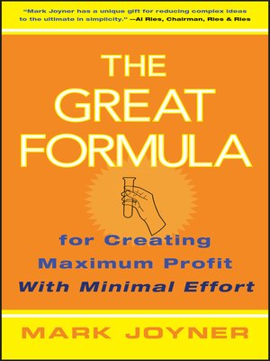 cover image of The Great Formula